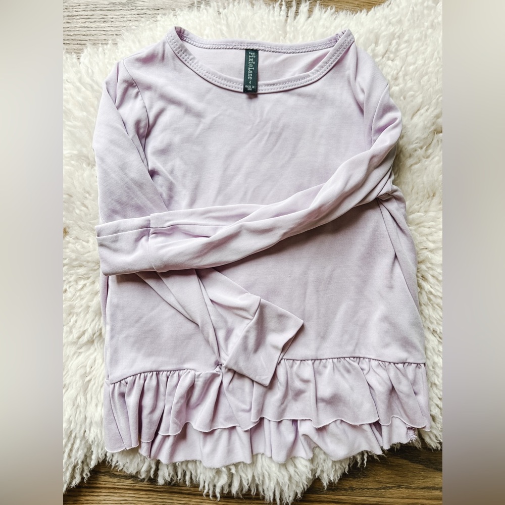 Girls Pixie Lane long sleeve peplum top size 4